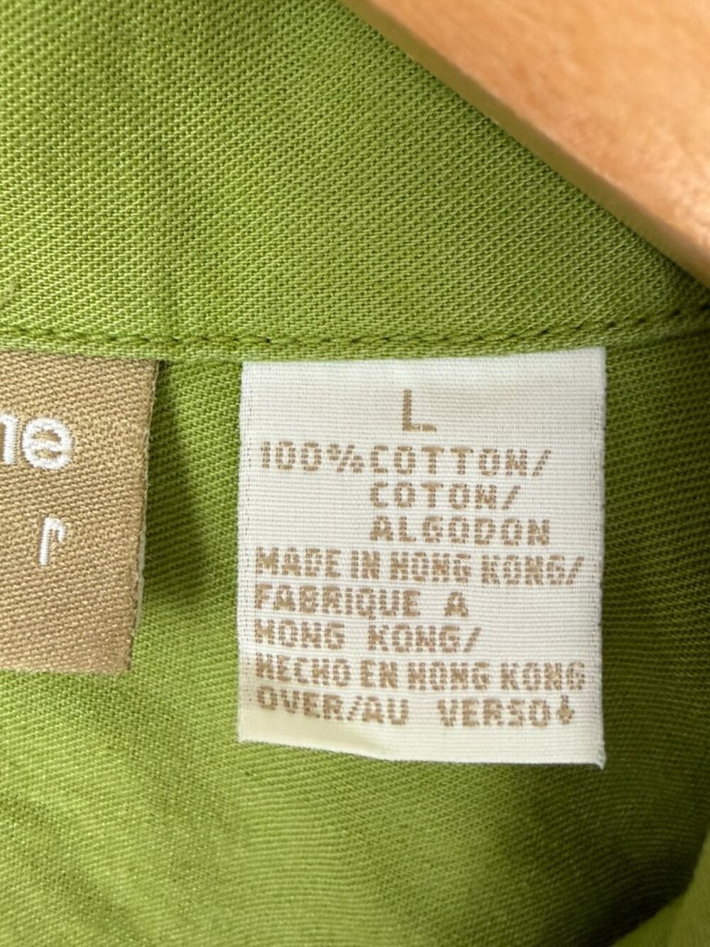 Liz Claiborne Lizwear Cotton Jacket Women’s L Lime Green Utility Zip Front Y2K - Picture 9 of 14